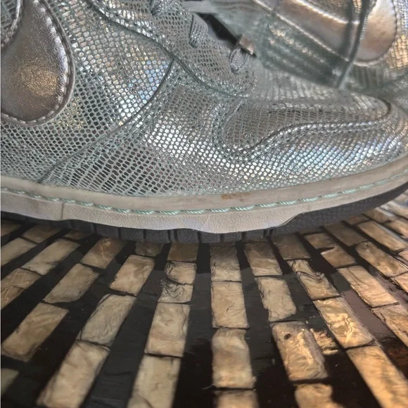 Nike Dunk Sky High QS - Disco Ball Glacier Sneakers - Picture 3 of 7